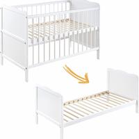 Lettino Neonato 2in1 con Sponda regolabile