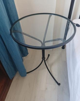Tavolino nero rotondo Ikea