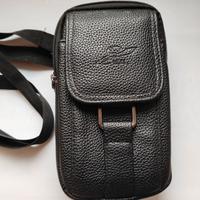 borsetta a tracolla in pelle nera