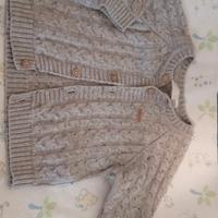 Cardigan caldo bimbo 12 mesi grigio