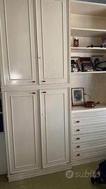 Mobile dispensa/libreria bianco