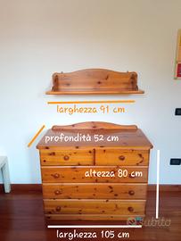 Cmera bimba/bimbo in legno massiccio