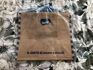 Borsa in juta originale "Santal" Nuova