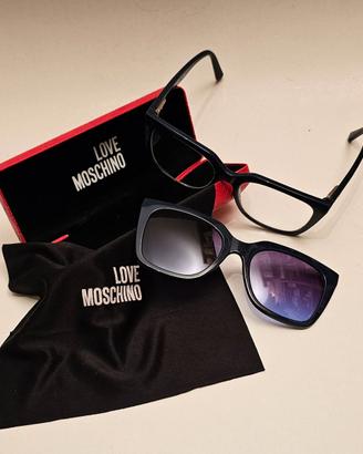 Occhiali donna Love Moschino + clip magnetica sole
