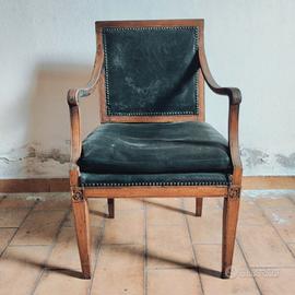 Poltrona Luigi XVI 1700 mobile antico antiquariato