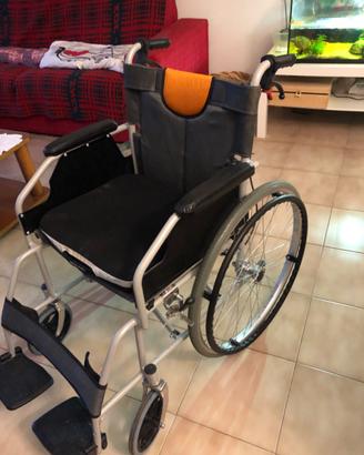 Sedia a rotelle e cuscino antidecubito