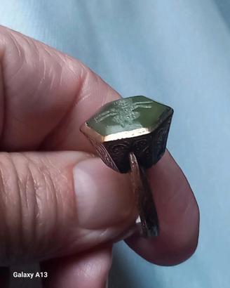 Vecchio anello sigillo afhgano mm 17,3