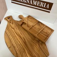 Set tagliere in olivo