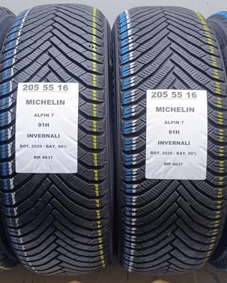 4 GOMME 205 55 16 MICHELIN 2025 INV RIF4637