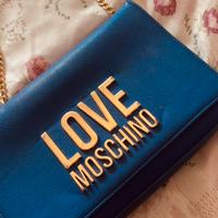 Borsa Moschino Blu Elettrico