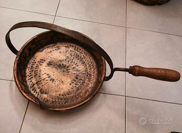 Padella da camino in rame 