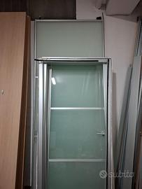 Porte vetro e alluminio