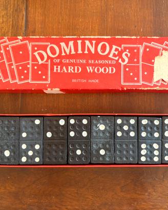 Domino vintage in legno massello anni 50/60