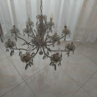 lampadario a gocce  grigio 