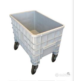 Cesta plastica con ruote