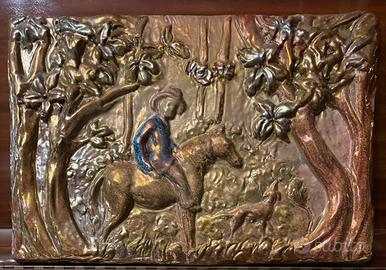 Formella ceramica Santandrea Faenza - A. Cassani