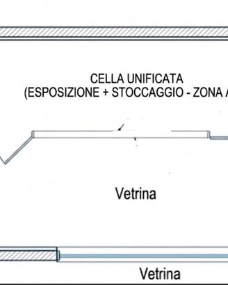 Cella frigo Vetrina