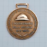 Medaglia Cinquantenario Della Vittoria 1918-1968
