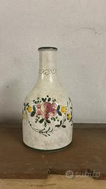 Vaso per fiori in ceramica dipinto a mano