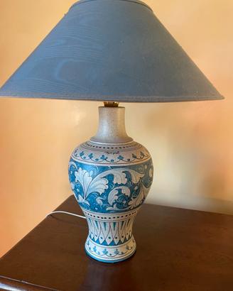 Lampada in ceramica Biagiotti dipinta a mano