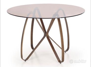 Tavolo tondo in vetro 120 cm