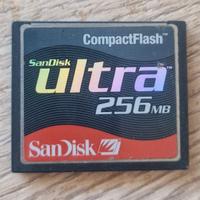 Sandisk 256Mb ULTRA compact flash scheda memoria