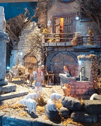 Presepe tradizionale realizzato interamente a mano
