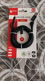 🔌 Cavo Multi USB 6 in 1 – 2 metri – NUOVO
