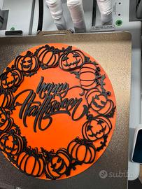 Decorazione 3D Halloween Ø22 cm – Happy Halloween