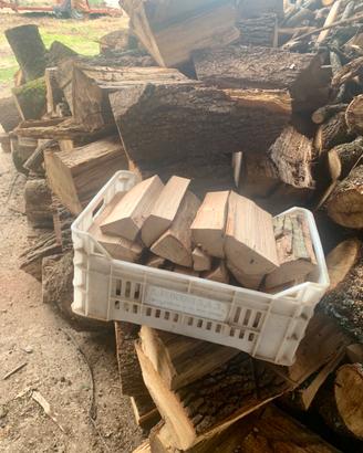 Legna secca da ardere per stufa e camino