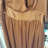  abito conbipel, color marrone bruciato