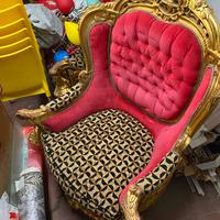 Poltrone stile Luigi XVI francese