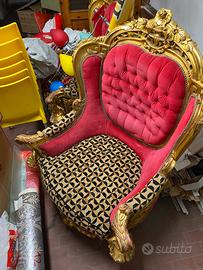 Poltrone stile Luigi XVI francese