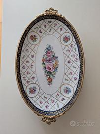 Centro tavola Copie d'ancien Limoges in porcellana