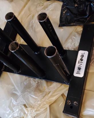 Porta Bilancieri verticale a 6 posti foro 28.