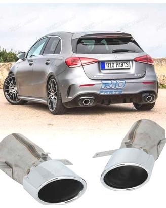 TERMINALI SCARICO MERCEDES W177 18- LOOK A35 AMG