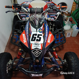 Quad competizione più carrello per il suo trasport