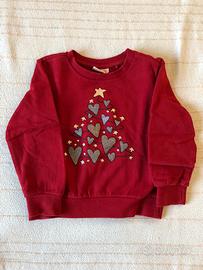 Felpa natalizia bimba