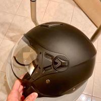 Casco semintegrale nero S-line e cer 22-05