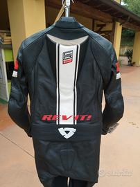 tuta moto 50 rev'it intera in pelle perfetta
