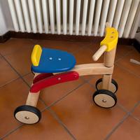 Triciclo bambini in legno