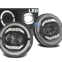 FARI PER JEEP WRANGLER 96-18 ANGEL EYES FULL LED N