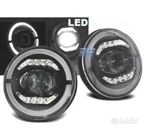 FARI PER JEEP WRANGLER 96-18 ANGEL EYES FULL LED N
