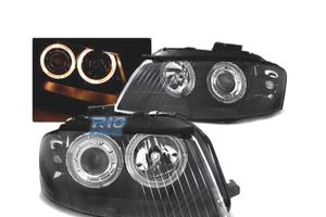 FARI ANGEL EYES AUDI A3 8P 03-08 FONDO NERO