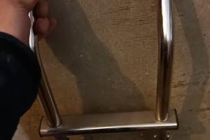 Scaletta nautica in acciaio inox pieghevole