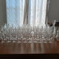 Servizio bicchieri in cristallo vintage