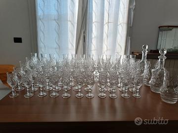 Servizio bicchieri in cristallo vintage