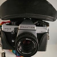 macchina fotografica Praktica mtl 5 con borsa