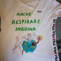 T-shirt maglietta handmade distopica ribelle M