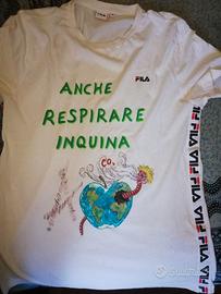 T-shirt maglietta handmade distopica ribelle M